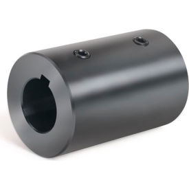 Set Screw Coupling w/Keyway, 1-3/4", Black Oxide Steel With Keyway