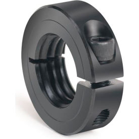 One-Piece Threaded Clamping Collar, Black Oxide Steel