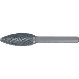 1/2 x 1/4 Double Cut Flame Shaped Bur