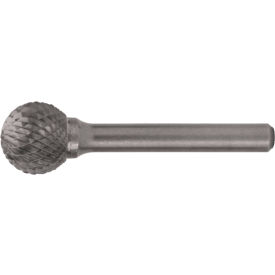3/8 x 1/4 Double Cut Ball Shaped Bur