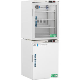Pharmacy Glass Door 5.2 Cu. Ft. Refrigerator/Solid Door 4 Cu. Ft. Freezer (-30)