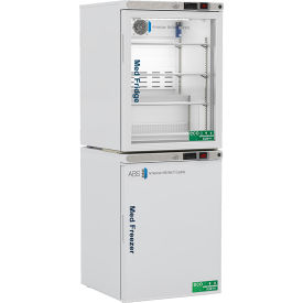 Pharmacy Glass Door 5.2 Cu. Ft. Refrigerator/Solid Door 4 Cu. Ft. Freezer (-20)