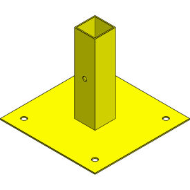 Fixed Base & Post for RollTect Retractable Weld Screens