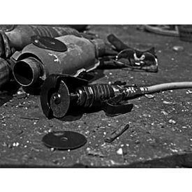 Rear Exhaust Air Cut-Off Tool, 1/4" Air Inlet, 20000 RPM, 0.5 HP