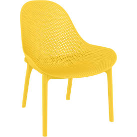 Resin Lounge Chair, Yellow