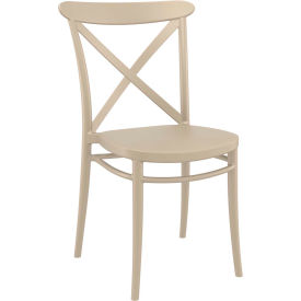 Siesta Cross Resin Outdoor Chair, Taupe