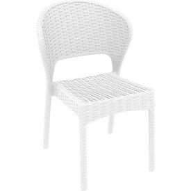 Siesta Daytona Resin Wickerlook Dining Chair, White