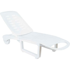 Siesta Pool Chaise Lounge, White