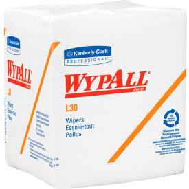 WypAll L30 Quarterfold Wipers - 12-1/2"w x 14-3/8"d