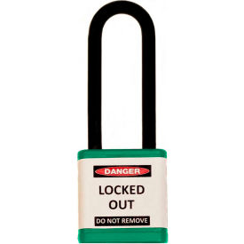 ZING 700 Padlock, 3" Shackle, Green, Keyed Alike