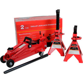2 Ton Trolley/Jack Stands Combo