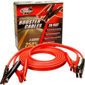 20 Ft. 4 Gauge With 500 Amp Polar-Glo Booster Cable Clamp