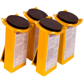 Rotary Set Of Four Extended Height Adapters With Rubber Pad