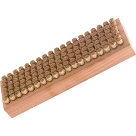 7-1/8" Long Large Wood Block Brush, Extra Stiff Horse Hair Bristles