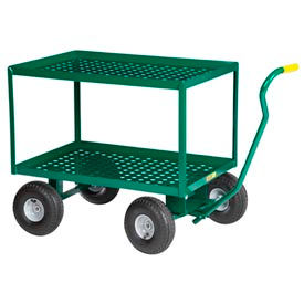 2 Shelf Nursery Wagon Truck - 24 x 48 - 10" Pneumatic Wheels