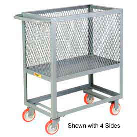 Little Giant Raised Platform Box Truck, 3 Expanded Metal Sides 18x32 1200