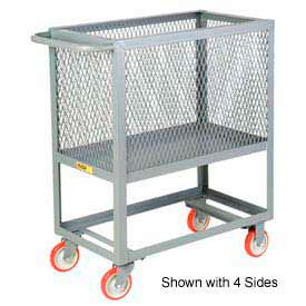 Raised Platform Box Truck RP3X-2448-5PY, 3 Expanded Metal Sides 24x48 2000