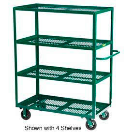 Nursery Cart w/3 Shelves, 2000 lb. Capacity, 60"L x 30"W x 63"H, Green