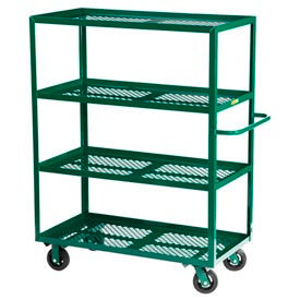Nursery Cart with 4 Shelves, 2000 lb. Capacity, 60"L x 30"W x 63"H, Green