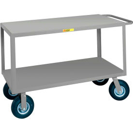 Instrument Cart w/Flat Shelves, 1200 lb. Cap, 48"L x 30"W x 33-1/2"H, Gray