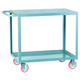 Welded Service Cart w/2 Shelves, 1200 lb. Capacity, 48"L x 30"W x 35"H, Gray