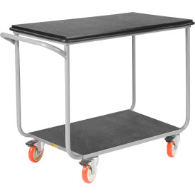 Instrument Cart w/Poly Lock Casters, 1000 lb. Cap, 36"L x 24"W x 34-1/2"H, Gray