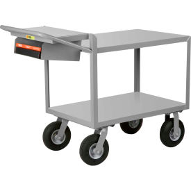 Instrument Cart w/Flush Shelves, 1200 lb. Capacity, 36"L x 24"W x 34"H, Gray