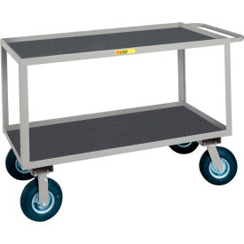 Instrument Cart w/Tray Shelves & Vinyl Mat, 1200 lb. Cap, 48"L x 24"W x 33-1/2"H