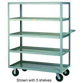 Shelf Truck with 4 Lip Shelves, 3600 lb. Capacity, 36"L x 24"W x 63"H, Gray
