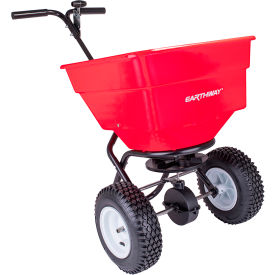 100 Lb Capacity Commercial Broadcast Spreader W/13" Pneumatic Stud Tires