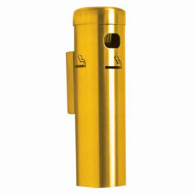 Wall Mounted Cigarette Receptacle Gold