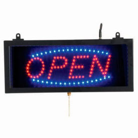 Small LED Sign Open - 16-1/8"W x 6-3/4"H
