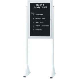 Free Standing Letter Board Cabinet - 24"W x 36"H