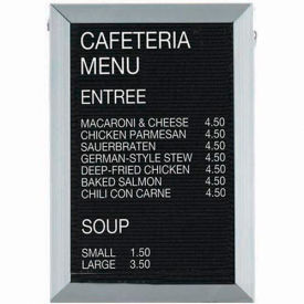 Aluminum Framed Letter Board Message Center - 12"W x 18"H