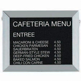 Aluminum Framed Letter Board Message Center - 18"W x 12"H