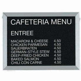 Aluminum Framed Letter Board Message Center - 24"W x 18"H