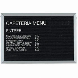 Aluminum Framed Letter Board Message Center - 36"W x 24"H