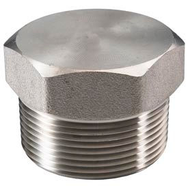 Ss 304/304l Forged Pipe Fitting 3/8" Hex Head Plug Npt Male