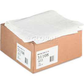 Rectangular Tablecover, 54"W x 108"L, Paper w/Plastic Liner, White, 20/Carton
