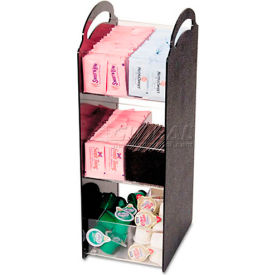 Compact Condiment Organizer, 6-1/8w x 8d x 18h, Black