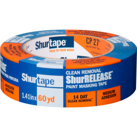 14-Day ShurRELEASE Blue Painter's Tape, Multi-Surface, Blue, 36mmx55m, 24/Case