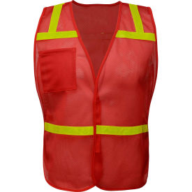 Non Ansi Enhanced Safety Vest-Red