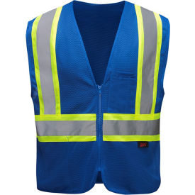 Enhanced Visibility Multi-Color Vest-Blue-L/XL