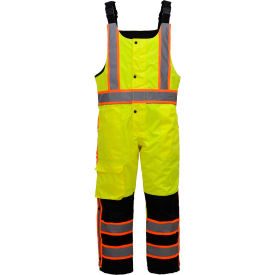 Class E Premium Two Tone Poly-Filled Winter Insulated Bibs w/Multi Pockets-2XL/3XL