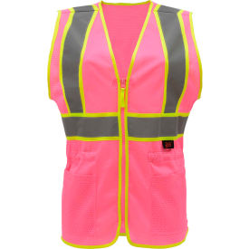 Pink Two Tone Lady Vest-LG/XL
