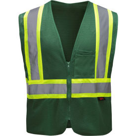 Enhanced Visibility Multi-Color Vest-Cert Green-4XL/5XL