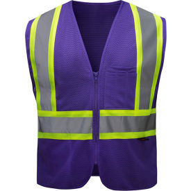 Enhanced Visibility Multi-Color Vest-Purple-2XL/3XL