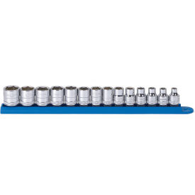 14 Piece 6 Point Standard Metric Socket Set With 3/8" Drive Tang