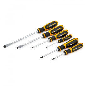6 Piece Phillips/Slotted Dual Material Screwdriver Set