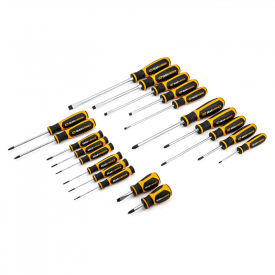 20 Piece Phillips/Slotted/Torx Dual Material Screwdriver Set